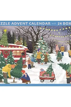 Fabrieksprijs Vissevasse Puzzel Kerstkalender - 24 dozen - 1000 Bakstenen