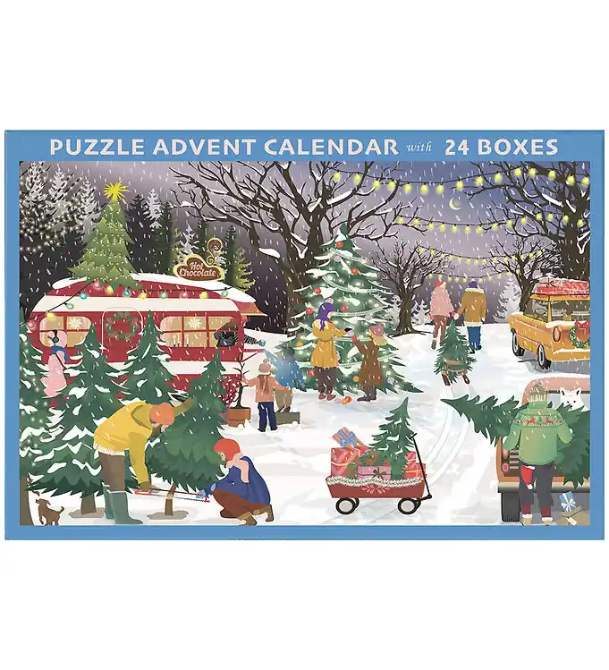 Fabrieksprijs Vissevasse Puzzel Kerstkalender - 24 dozen - 1000 Bakstenen
