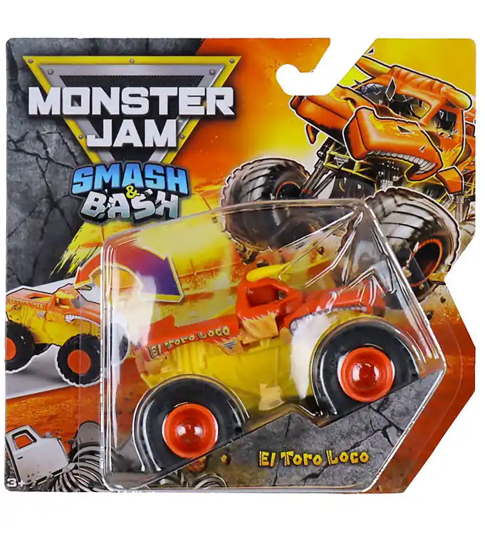 Monster Jam Truck - 1:64 - Smash & Bash - El Toro Loco Bestel Nu