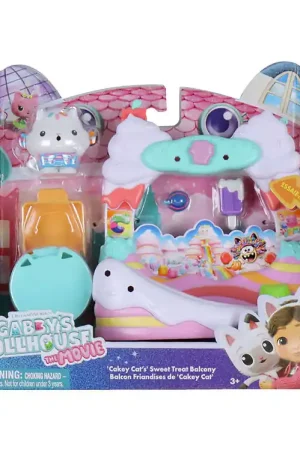 Gabby's Dollhouse Speelset - 7 Onderdelen - Balkonset - Cakey CA Meest Verkocht