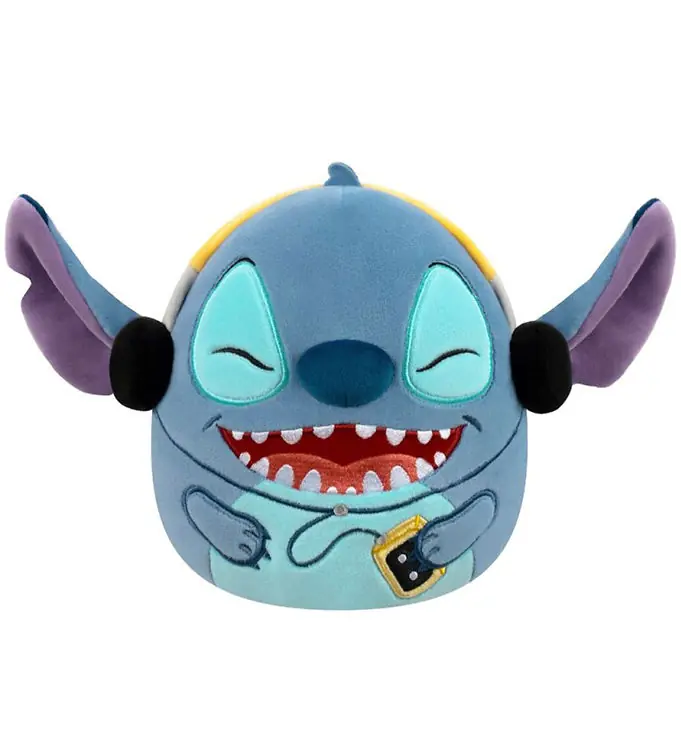 Squishmallows Knuffel - 20 cm - Stitch m. Koptelefoons Exclusieve Aanbieding