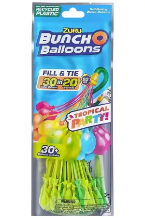 Direct Verzonden Bunch O Balloons Waterballonnen - 30 st. - Tropical Party