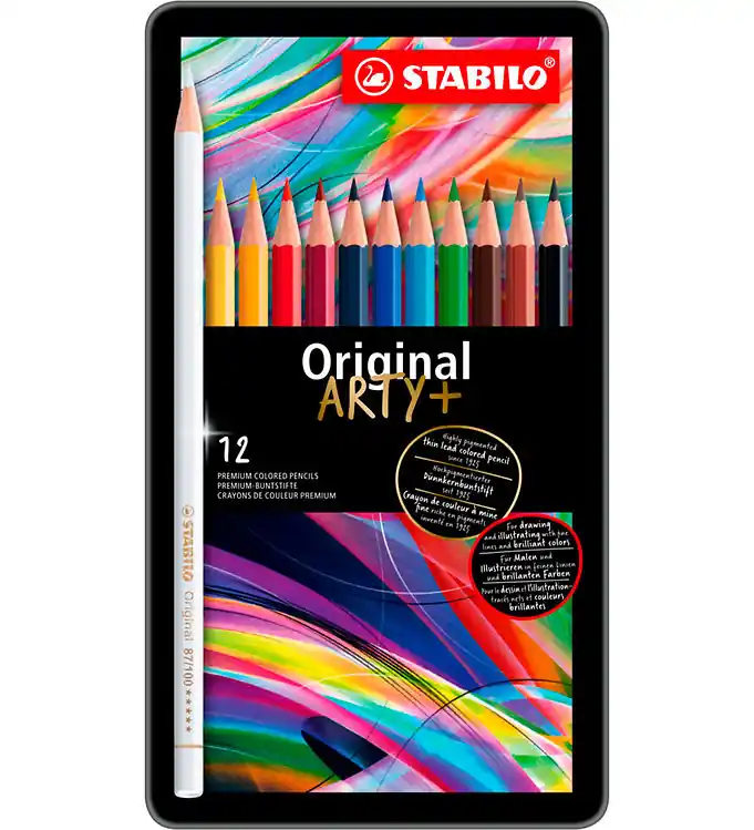 Laatste Versie Stabilo Kleurpotloden - Original Arty+ - 12 st. - Multicolour