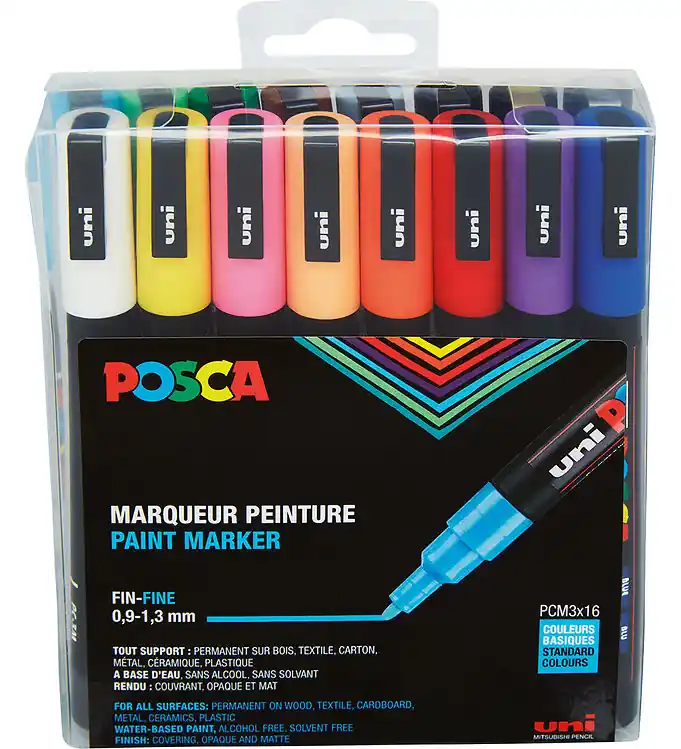 Posca Markers - PC-3M - 16 st. - Multicolour Betaalbaar