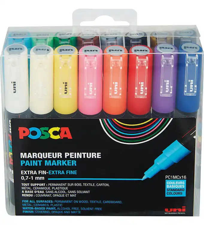 Posca Markers - PC-1m - 16 st. - Multicolour Gereduceerde Prijs
