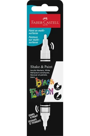 Exclusieve Aanbieding Faber-Castell Marker - Schudden & Schilderen Acryl - Wit