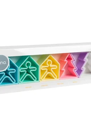 Dëna Activiteitenspeelgoed - Silicone - 9 Onderdelen - Pastel Aanbieding