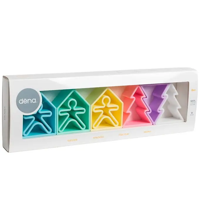 Dëna Activiteitenspeelgoed - Silicone - 9 Onderdelen - Pastel Aanbieding