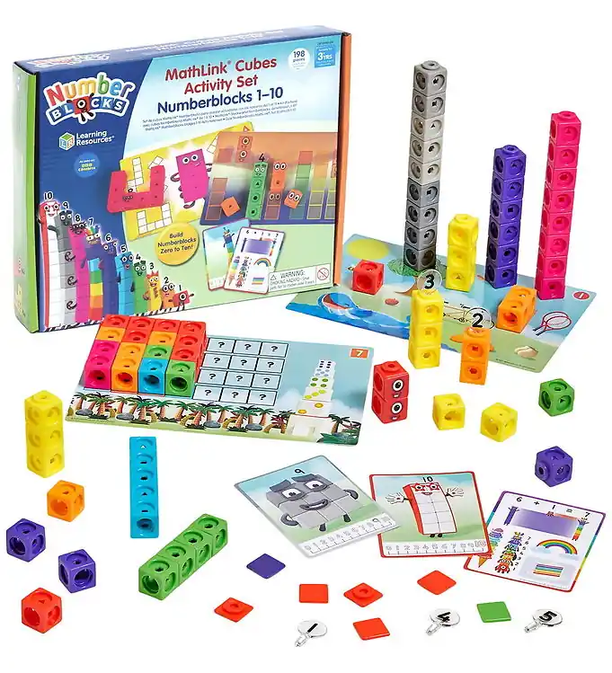 Goedkoop Learning Resources Speelgoed - MathLink Kubussen - Getallenblokk