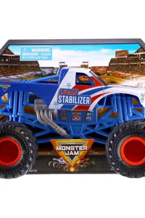Nieuw Monster Jam Collector Truck - 1:24 - Lucas Stabilisator - Blauw/
