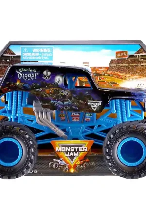 Monster Jam Collector Truck - 1:24 - Son-Uva Digger - Zwart/Blau Express Levering