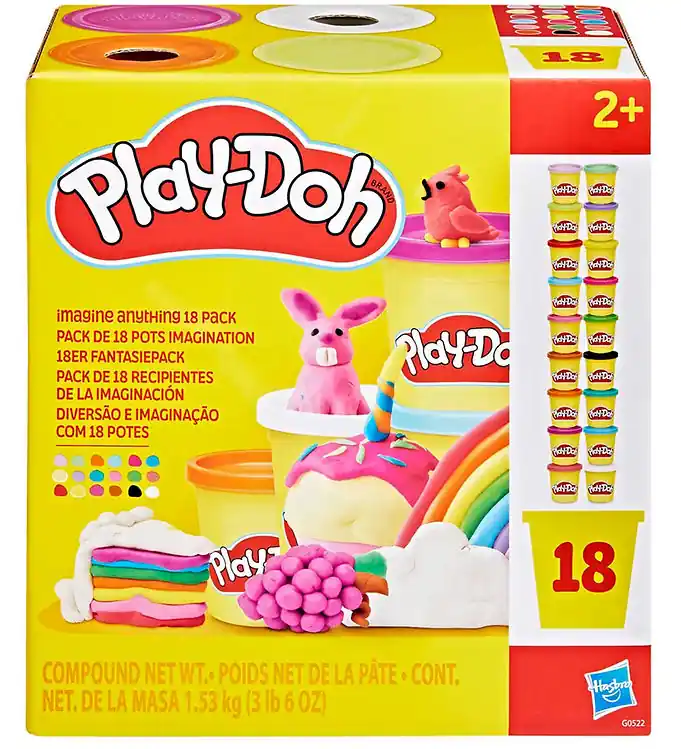 Koop Vandaag Play-Doh Set boetseerklei - 18 stuks - Imagine Alles