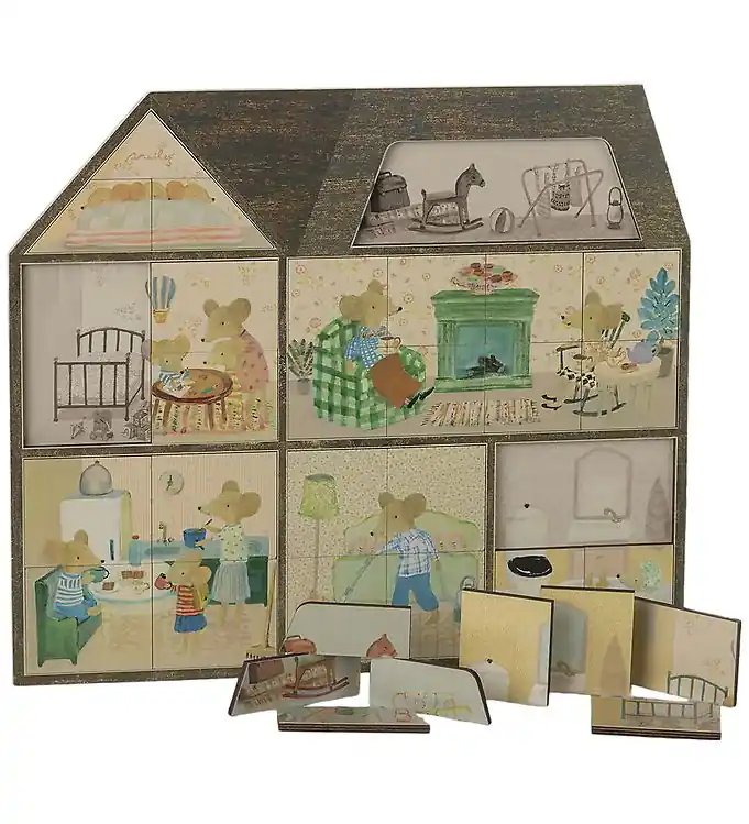 Maileg Puzzel - 31 Bakstenen - Muizenhol Boerderij Merkproduct