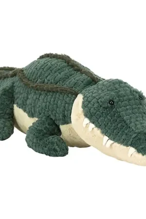 Exclusieve Aanbieding Jellycat Knuffel - 14x63 cm - Alexi Alligator - Groen