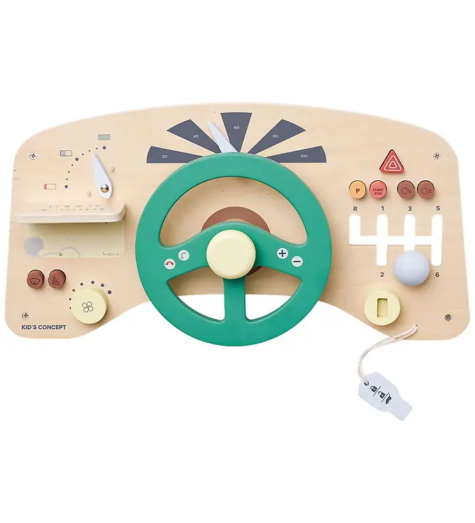 Kids Concept Activiteitenbord - Hout - Auto Shop Nu