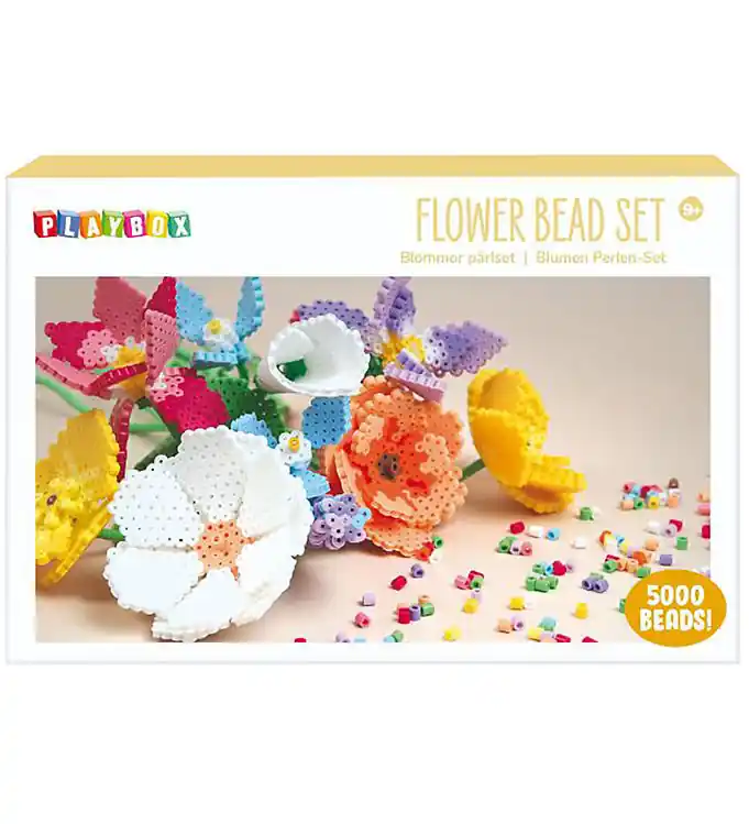 Goedkoop Playbox Kralenset - 5000 st. - Bloemen