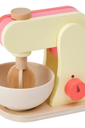 Kids Concept Mixer - Hout - 17 cm - Lichtgeel/Roze Koop Online