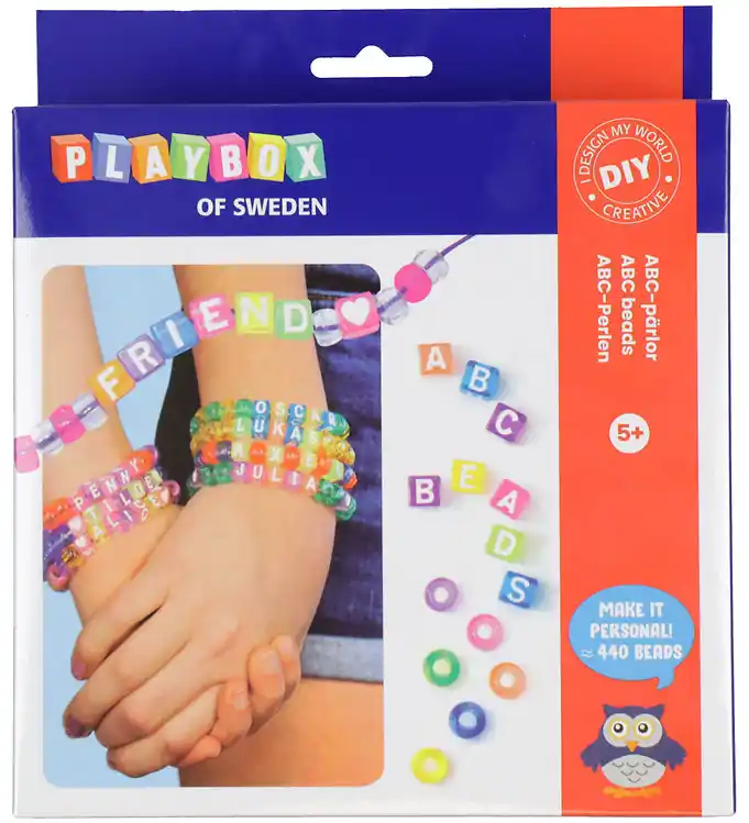 Playbox Creatieve Speelset - Armband m. ABC-Kralen - 440 stk Finale Uitverkoop