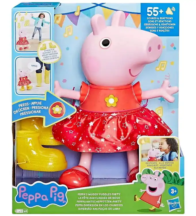 Op = Op Peppa Pig Speelgoed m. Geluid - Engels - Plasfeestje