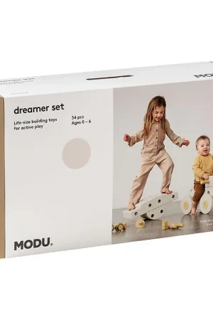 MODU Dromer Set - 34 Onderdelen - 70x40x20 cm - Zand Grey/Honey Shop Nu
