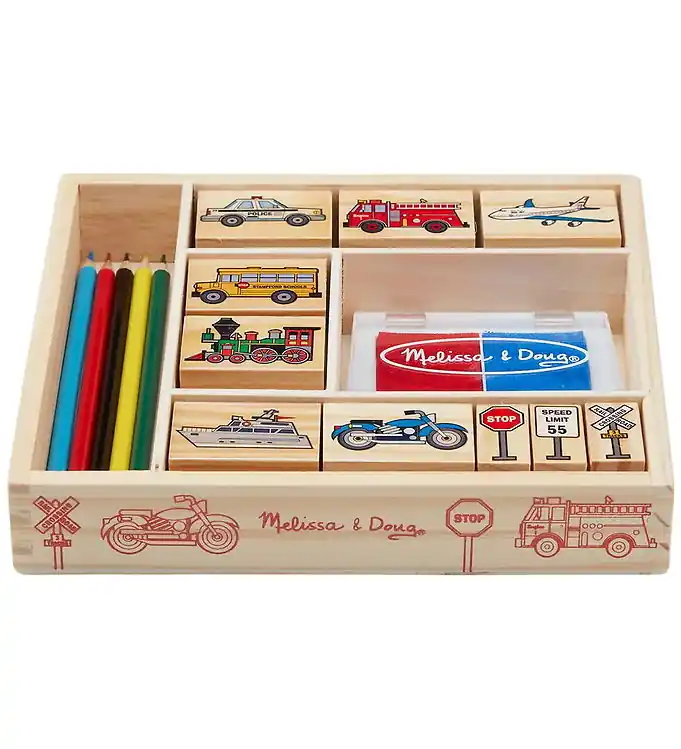 Direct Verzonden Melissa & Doug - Zuigerset - Voertuigen