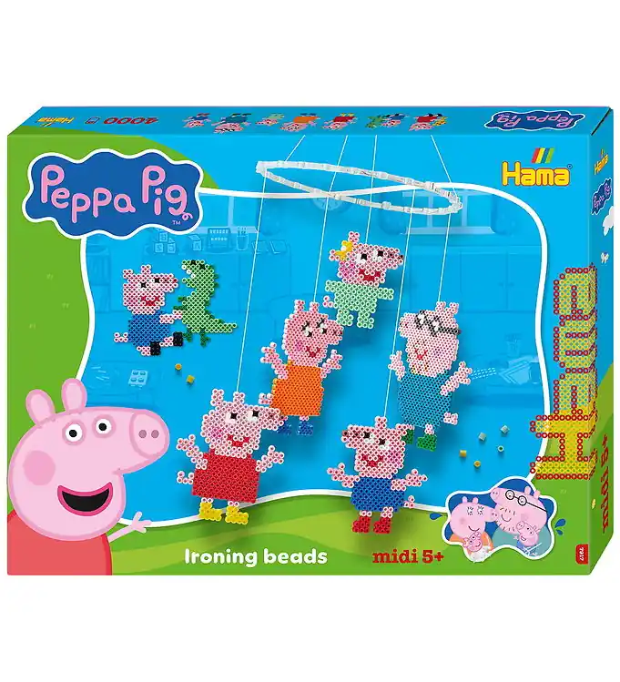 Uitverkoop Hama Midi Kralenset - Baby Mobiel - Peppa Pig + Kleine zusje Evi