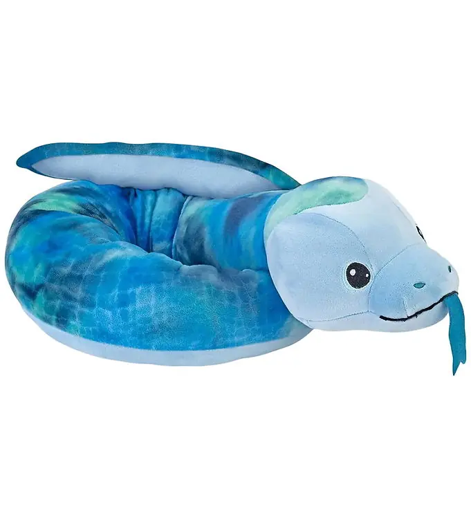 Finale Uitverkoop Wild Republic Knuffel - Squishy slang - 132 cm - Blauw