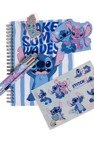 Disney Stitch Pennenset m. Balpen, potlood & Notitieboekje Laatste Kans