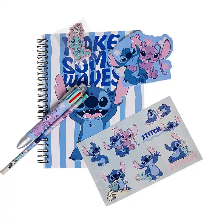 Disney Stitch Pennenset m. Balpen, potlood & Notitieboekje Laatste Kans
