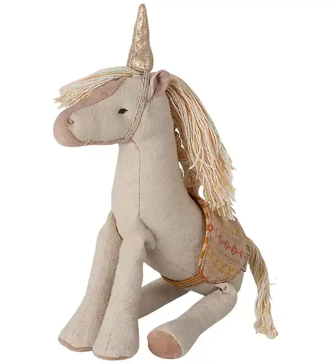 Beperkte Voorraad Maileg Knuffel - Eenhoorn - Klein - Beige
