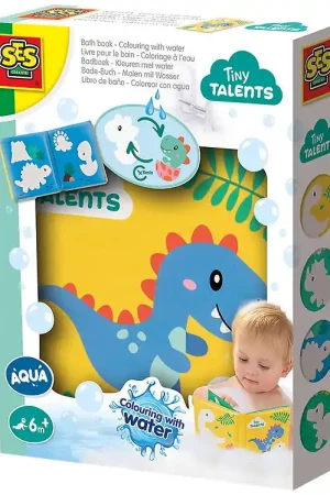 Beste Prijs SES Creative Badboek - Kleuren met water - Dino