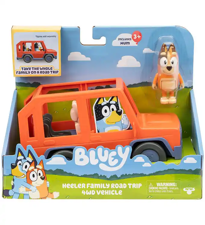 Bluey Speelset - Familie 4WD Vakantie Auto m. Figuur Hete Deal
