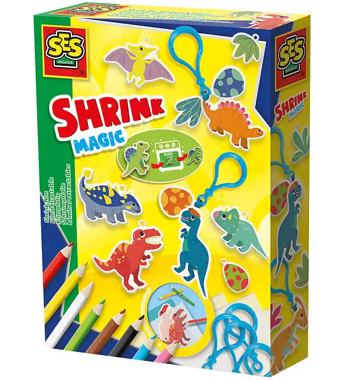 SES Creative Creatieve Speelset - Krimpfolie - Dinosaurus Sleute Nieuw