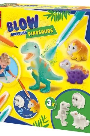 Speciale Aanbieding SES Creative Creatieve Speelset - Blaas stiften - Dinosaurussen