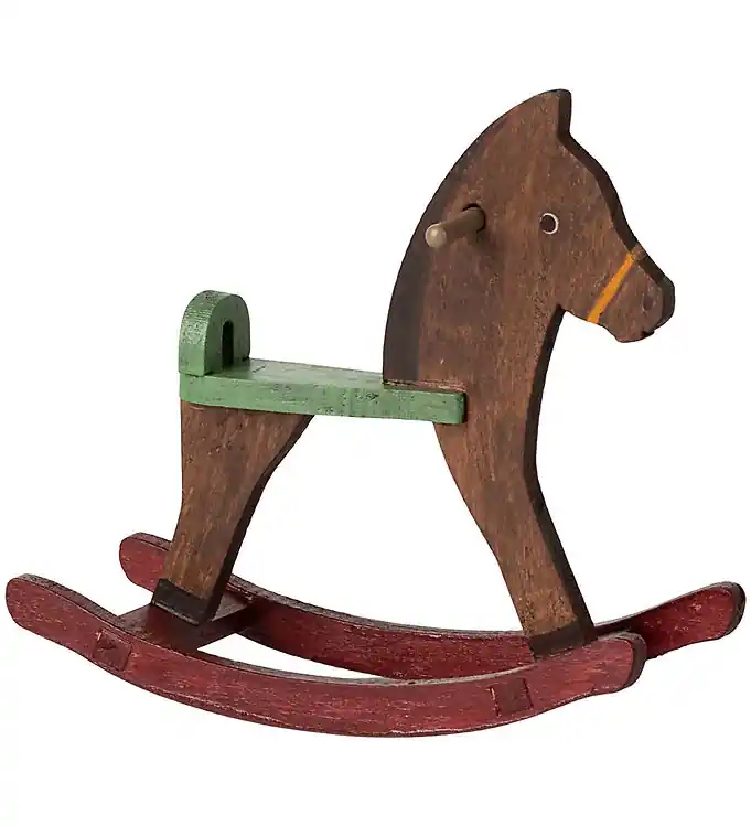 Fabrieksprijs Maileg Schommelpaard - Muis - Donker Bruin