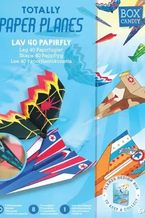 Box Candiy Creatieve Speelset - Lav 40 Papieren vliegtuigjes - V Betaalbaar