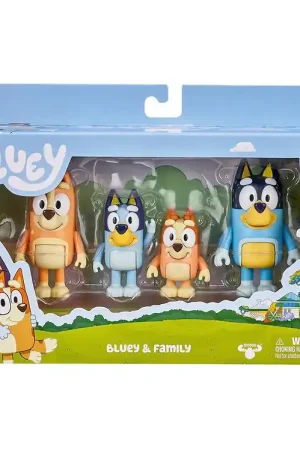 Op = Op Bluey Speelfiguren - Bluey & de Familie