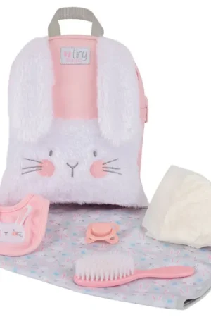 Alleen Vandaag Tiny Treasures Verschoontas voor poppen - Bunny