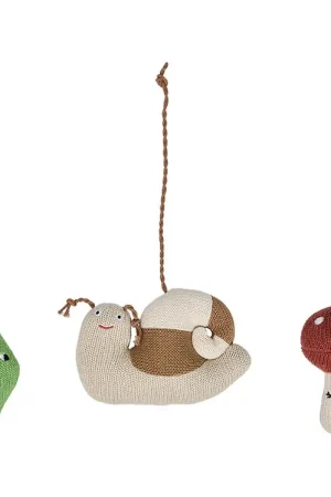 OYOY Hangspeeltje - 3 stk - Bos - Bruin/Groen/Rood Aanbieding