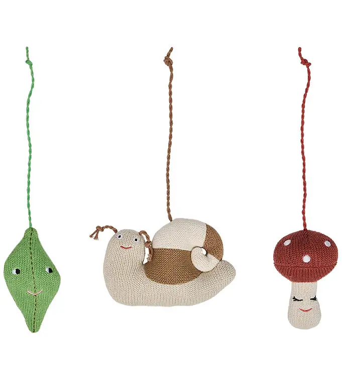 OYOY Hangspeeltje - 3 stk - Bos - Bruin/Groen/Rood Aanbieding