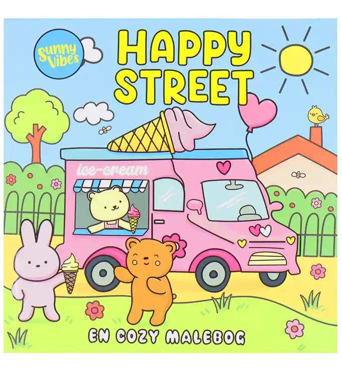 Flitsaanbieding Forlaget Tukan Kleurboek - Cozy Time - Sunny Vibes: Happy Straat