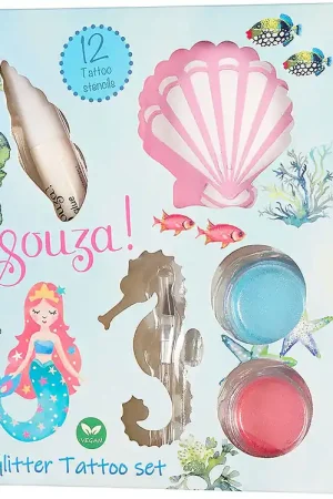 Tijdelijk Beschikbaar Souza Tattooset - Glitter - Zeemeermin