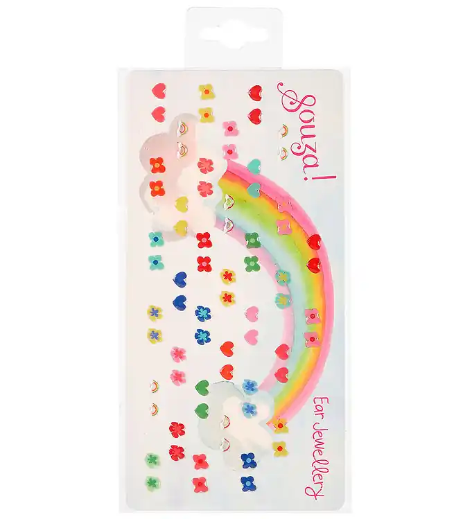Souza Oorbellen Stickers - 35 Paar - Bloemen/Hearts Korting