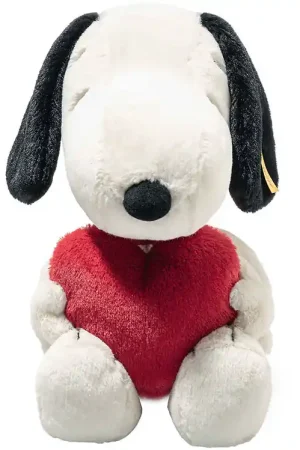 Steiff Knuffel - 30cm - Snoopy Love - Wit Op = Op