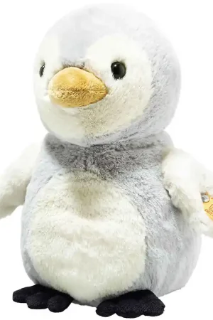Steiff Knuffel - 21 cm - Leeuw Penguin - Lichtgrijs Veilige Betaling