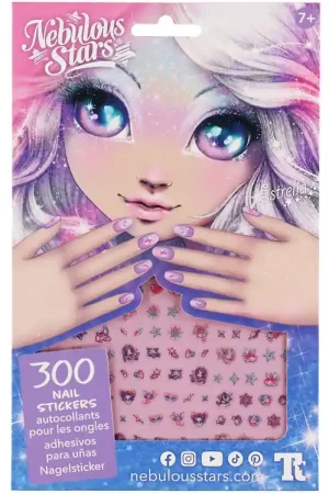 Nebulous Stars Nails Stickers - Asst. - 300 stk Must-Have