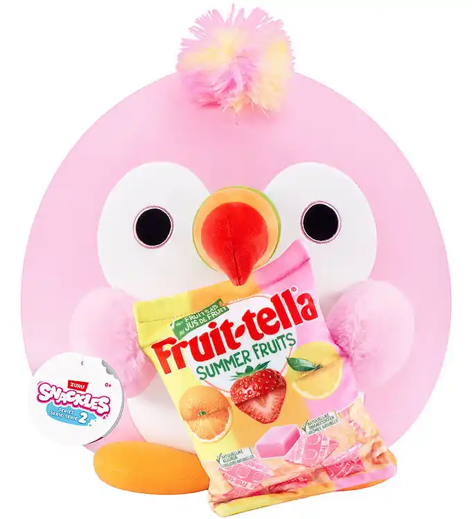 Koopje Snackles Knuffel - 35 cm - De Papegaai Sally m. Fruit-Tella