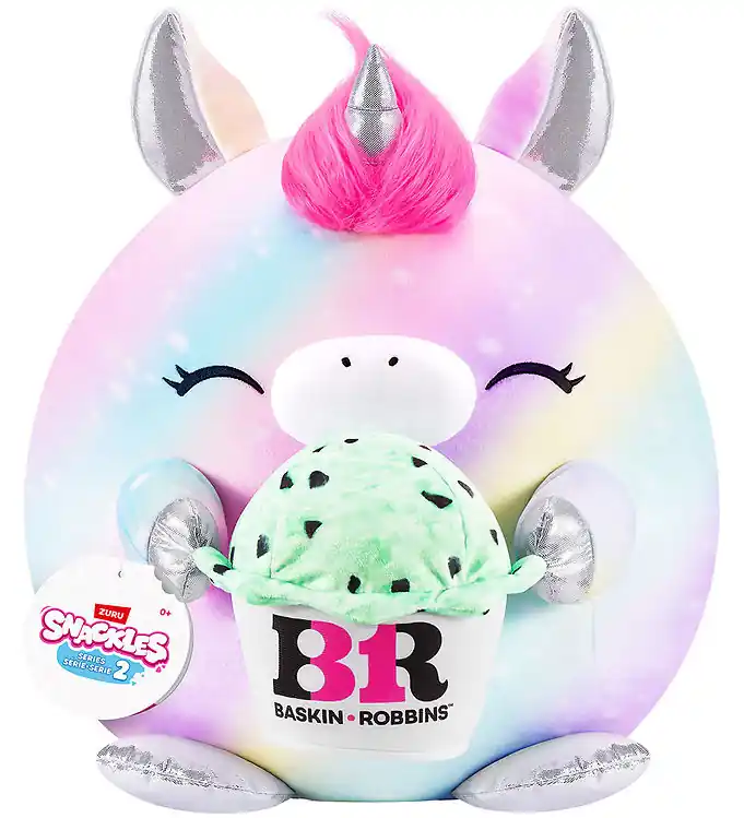 Snackles Knuffel - 35 cm - De Eenhoorn Marty m. Baskin Robbins Goedkoop