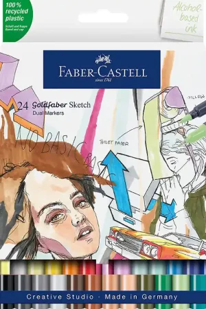 Faber-Castell Markers - 24 st. - Goldfaber Schets Alleen Vandaag
