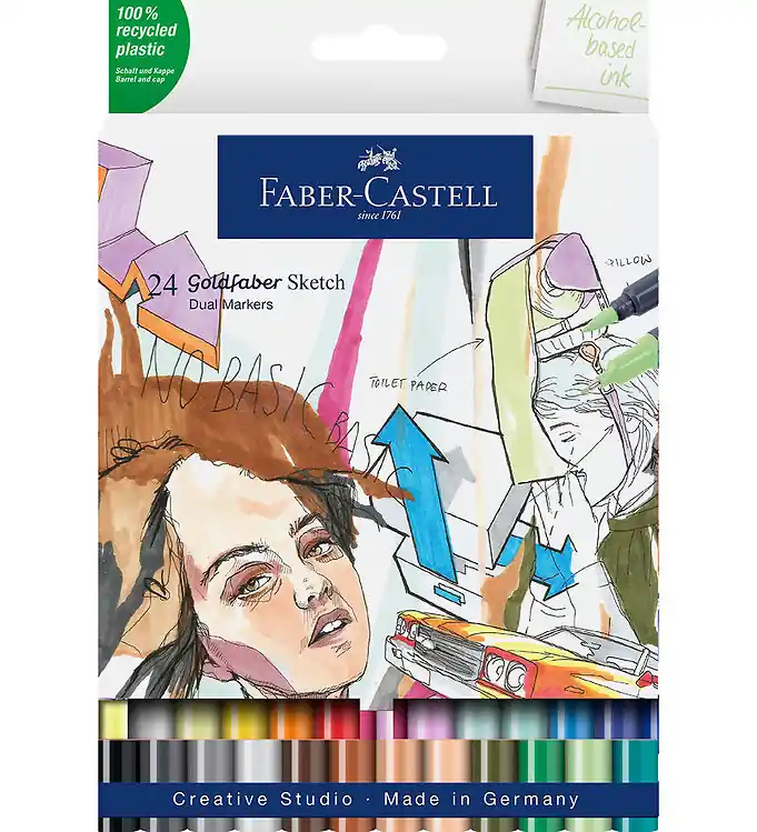 Faber-Castell Markers - 24 st. - Goldfaber Schets Alleen Vandaag